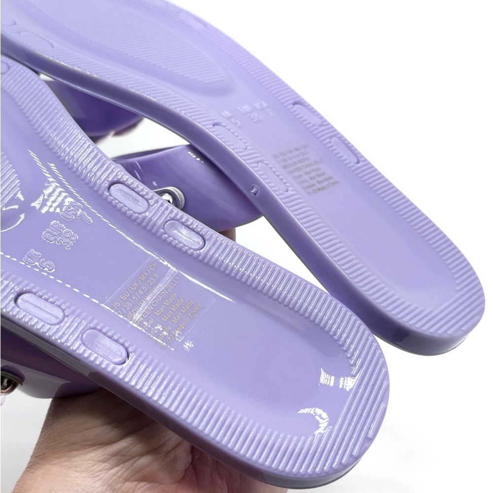Kenneth Cole Naveen Chain Jelly Sandal Lilac Purple Size 7 - Picture 7 of 10